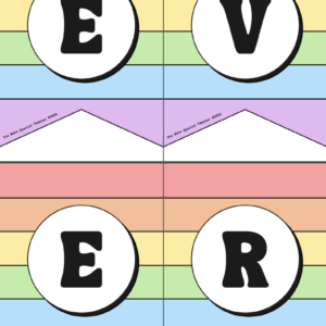 Inclusive Bulletin Board Pennant Banner